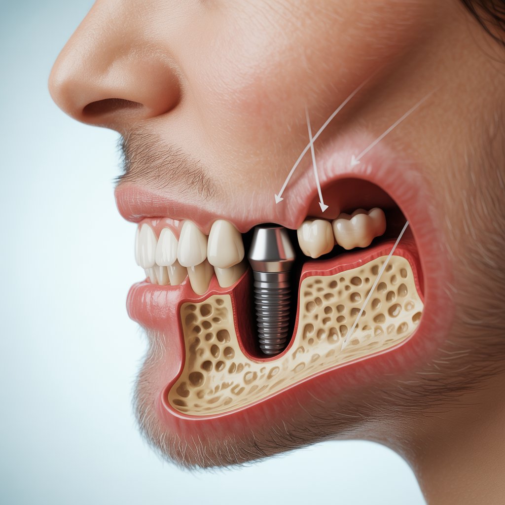 الهشاشة العظمية من الحالات التي تقلل كثافة العظام، مما قد يؤثر ذلك على قدرة الفك على دعم زرعات الأسنان ومع ذلك لا يعني هذا أن زراعة الأسنان مستحيلة: يمكن استخدام تقنيات ترقيع العظام أو مواد العظام البديلة لتعويض النقص. بعض الحالات تستفيد من الزرعات القصيرة أو المصممة خصوصا للمرضى ذوي هشاشة العظام. يتم القيام بتقييم كل حالة فردية عن طريق الفحوصات الأشعة والتصوير ثلاثي الأبعاد لضمان التخطيط الأمثل للزرعة.